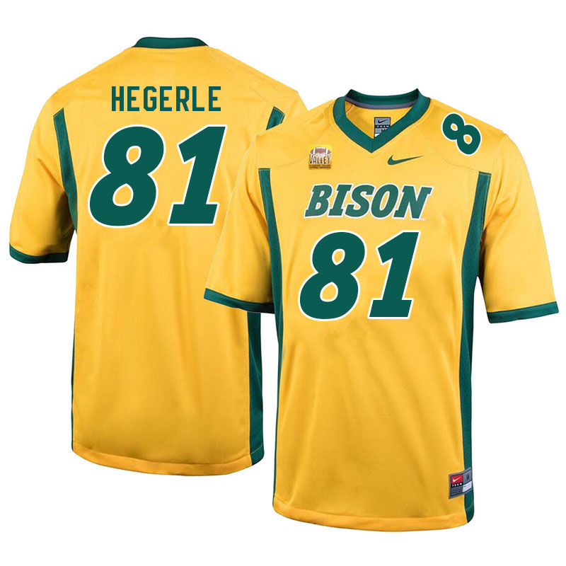 Men #81 Carson Hegerle North Dakota State Bison College Football Jerseys Sale-Yellow